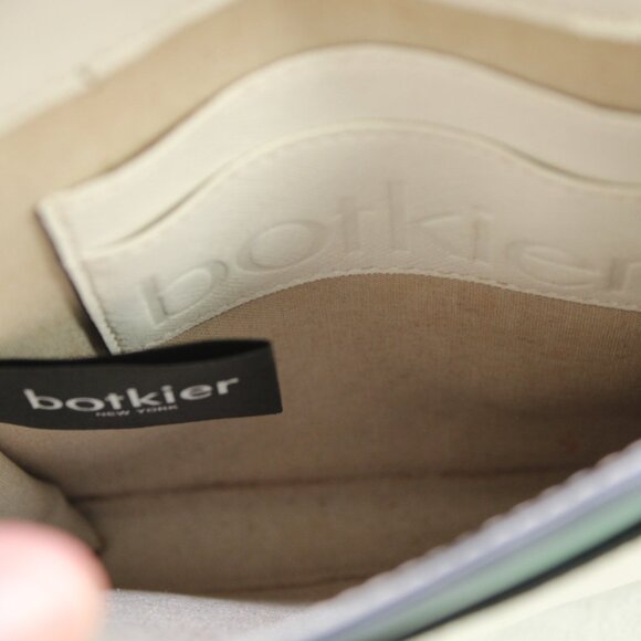 Botkier Cobble Hill Two Tone Green White Leather Cross Body Shoulder Mini Bag - Picture 9 of 9